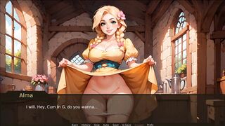 Boss with massive cock fucks his employee in a sexy outfit and pink panties