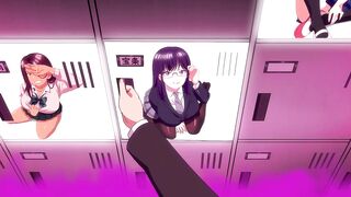 Experience the ultimate ASMR with this busty hentai - Young girl tries your cock