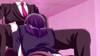 Experience the ultimate ASMR with this busty hentai - Young girl tries your cock