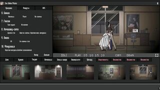 Watch as I rub my dick on the wet pussy of my sexy mistress in a Japanese hentai game