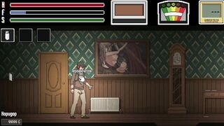 Watch as I rub my dick on the wet pussy of my sexy mistress in a Japanese hentai game