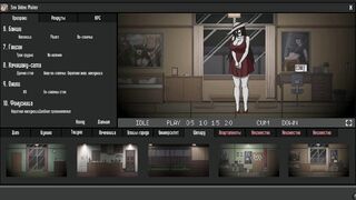 Watch as I rub my dick on the wet pussy of my sexy mistress in a Japanese hentai game