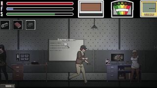 Watch as I rub my dick on the wet pussy of my sexy mistress in a Japanese hentai game