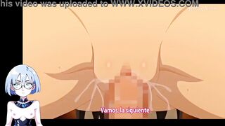 Watch Yuri's busty hentai game in Oppai's Hentai Magazines - A Futa-Ecchi Adventure! - 5 image