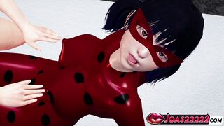 Ladybug Rule 34 Hentai: Big Tits Massage, Intense Ass Spanking & Whipping, Sitting Pussy Licking Leading to