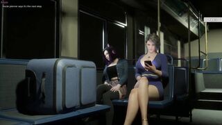 Kira gets caught jerking off in the toilet and punished with a huge creampie in hentai game