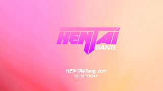 Big tits and rough gangbang in the forest village - Anime Hentai - 10 image