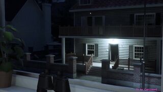 Horny couple invites a girl for a wild orgy with a massive dick and huge boobs in Hentai Game 3D Animation