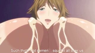 Watch these big-titted hentai babes get their big cocks drained while they titfucking and sucking their guys' balls