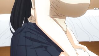 Sexy anime babe gets her perfect pussy pounded & mouth filled with cum