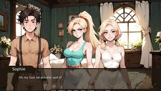 French babe with a huge tits gets her curvy body spanked in Taboo Hentai Game Ep. 13