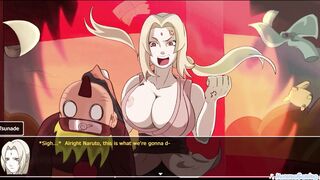 Naruto and Ino Yamanaka team up to suck on a hard cock in Living With Tsunade's ecchi video - 3 image