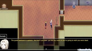 Naruto and Ino Yamanaka team up to suck on a hard cock in Living With Tsunade's ecchi video