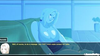 Naruto and Tsunade engage in a steamy, animated hentai game in "Sleepover" - Living With Tsunade (v0 - 3 image