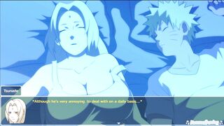 Naruto and Tsunade engage in a steamy, animated hentai game in "Sleepover" - Living With Tsunade (v0 - 9 image