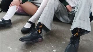 Watch these hot latina coeds get their big assholes drilled in the school's storage room