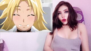 Naughty blonde sister with big natural tits & blue eyes fucks old man for cash