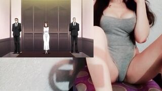 Naughty blonde sister with big natural tits & blue eyes fucks old man for cash