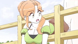 Alex gets stuck in the fences and Steve bangs her hard! - 2 image