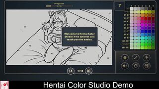 Get a sneak peek of Hentai Colored Studio's demo - a cute and naughty anime fantasy! - 1 image