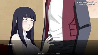 Naruto: Kunoichi Trainer - Hot 18yo Hinata Hyuga Teen Blowjob & Double Penetration Anal Sex with Naruto's Big Boobs