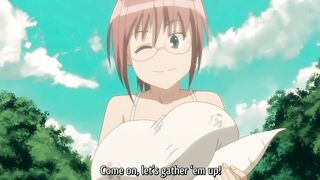 Big-titted babe with massive boobs rides a hard cock in POV outdoors