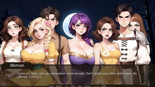 Get ready for a wild outdoor hentai with a busty babe in a sexy outfit!