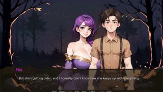 Get ready for a wild outdoor hentai with a busty babe in a sexy outfit! - 8 image