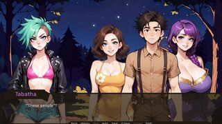 Get ready for a wild outdoor hentai with a busty babe in a sexy outfit!