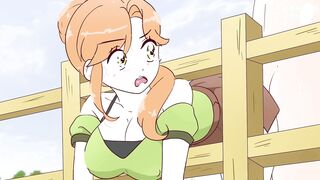 Alex and Steve, caught in a fence, get desperate for more - Hardcore Porn Anime
