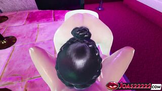 Tamaki's perfect body in anime pool - intense pleasure with deepthroat, blowjob, and cumshot