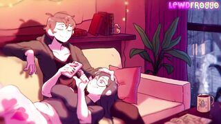 Cute MILF gets her big tits and ass pounded in this Lewdfroggo hentai animation