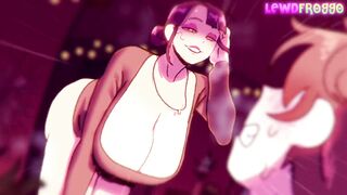Cute MILF gets her big tits and ass pounded in this Lewdfroggo hentai animation