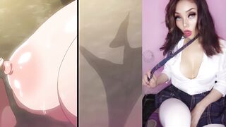 Watch this hot MILF satisfy strangers with her big natural tits and tight pussy