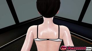 Office Secretary gets her perfect body pounded in 3D animation & moans in pleasure