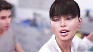 Brazilian Hentai Gameplay: Episode 1 - 3D Hardcore Sex with Brazilian babes