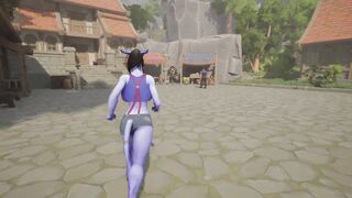 Interracial hentai game with busty Draenei - Big boobs & massive cock will get you going! - 10 image