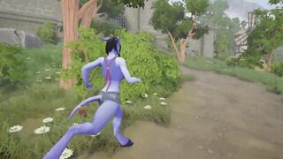 Interracial hentai game with busty Draenei - Big boobs & massive cock will get you going! - 6 image