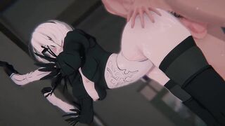 Bound Android & POV 3D Hentai - Busty Japanese hentai game with cum-filled anal and creampie action!