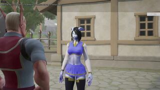 Huge cock surprises Draenei girl in 3D animated hentai game with a huge creampie - 4 image