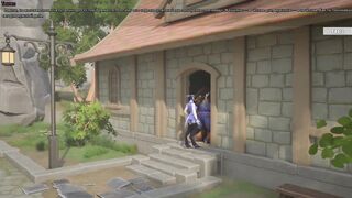 Huge cock surprises Draenei girl in 3D animated hentai game with a huge creampie