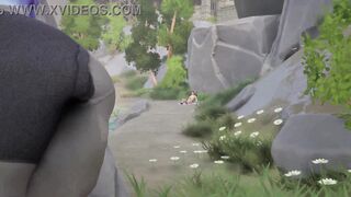 Huge cock surprises Draenei girl in 3D animated hentai game with a huge creampie - 6 image