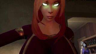 Huge cock surprises Draenei girl in 3D animated hentai game with a huge creampie - 9 image