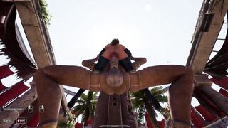 Lara Croft awakens an ancient statue and gets rhythmically fucked in 3D hentai - 3 image