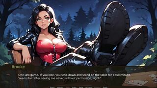 Watch this GOTH babe get a messy cumshot in her tiny tits in Taboo Hentai Game Ep.16