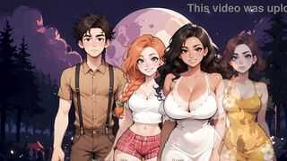 Watch this GOTH babe get a messy cumshot in her tiny tits in Taboo Hentai Game Ep.16