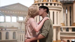 Step brother's big cock fills tight blonde step sister's pussy & leaves her with a creampie