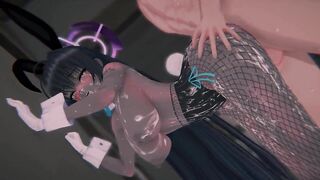 Karin's POV-bound Choco Maid is a pro at DP and bukkake in 3D hentai
