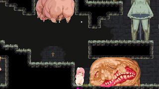 Chubby Naked Girl gets lost in a dungeon & gets double penetrated in Hentai Pixel game (Episode 2) - 10 image