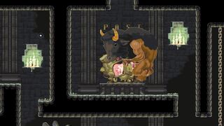 Chubby Naked Girl gets lost in a dungeon & gets double penetrated in Hentai Pixel game (Episode 2) - 2 image